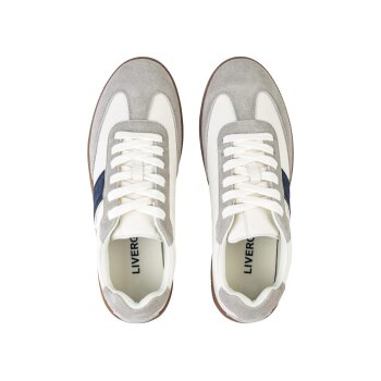 LIVERGY® Herren Sneaker mit Leder (Weiß, 43) - B-Ware neuwertig