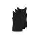 LIVERGY® Herren Feinripp-Achselhemden, 3 Stück (Schwarz, 10/4XL) - B-Ware neuwertig