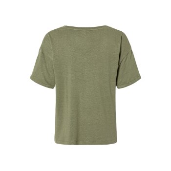 esmara® Damen Leinenshirt, leger geschnitten (olive, XS(32/34)) - B-Ware neuwertig