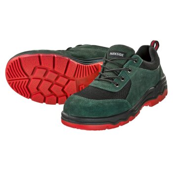 PARKSIDE® Herren Sicherheitsschuhe /-stiefel, S3, mit rutschhemmender Laufsohle (Grün, 43) - B-Ware sehr gut