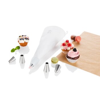 LIVARNO home Backhelfer mit Edelstahl (Spritzbeutel-Set) - B-Ware neuwertig
