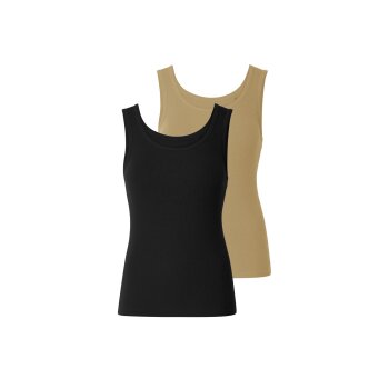 esmara® Damen Tops, 2 Stück, in modischer Ripp-Qualität - B-Ware