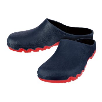 PARKSIDE® Damen Gartenclogs, widerstandsfähige Profil-Laufsohle (marine/rot, 36/37) - B-Ware sehr gut