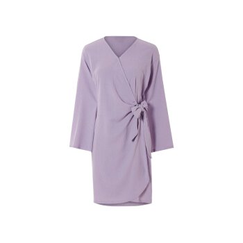 ESMARA® Damen Wickelkleid / Kleid, Crinkle-Struktur (Lila, S(36/38)) - B-Ware neuwertig