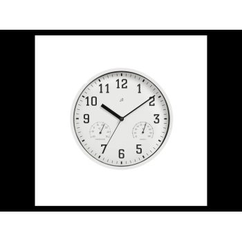 AURIOL® Wanduhr mit Thermo- und Hygrometer (Weiß) - B-Ware sehr gut