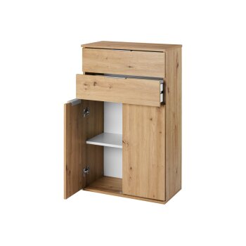 LIVARNO home Kommode, aus Artisan-Eichen-Nachbildung - B-Ware Transportschaden