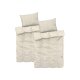 LIVARNO home Renforcé Bettwäsche-Set, 140 x 200 cm, 70 x 90 cm, 4-teilig, gemustert beige - B-Ware sehr gut