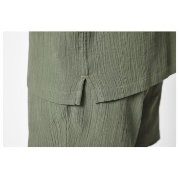 LIVERGY® Herren Resortshirt, mit durchgehender Knopfleiste (Khaki, L (41/42)) - B-Ware neuwertig