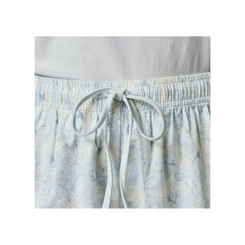 esmara® Damen Pyjama, ökologischer Textildruck (Blau, L (44/46)) - B-Ware neuwertig