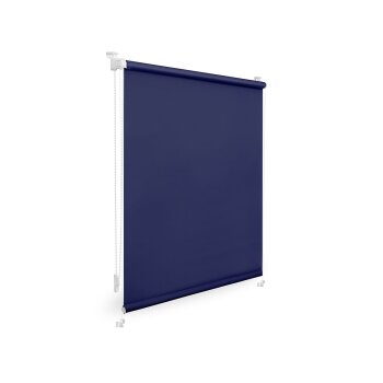 Lichtblick Rollo Klemmfix, ohne Bohren, verspannt, Verdunkelung, ab 45 x 150 cm (Blau, 45 x 150 cm) - B-Ware sehr gut