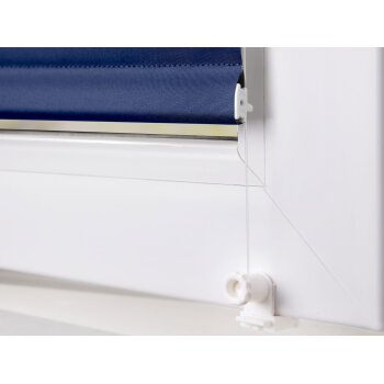 Lichtblick Rollo Klemmfix, ohne Bohren, verspannt, Verdunkelung, ab 45 x 150 cm (Blau, 45 x 150 cm) - B-Ware sehr gut