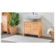LIVARNO home Waschbeckenunterschrank Verona, Wotan-Eiche-Nachbildung - B-Ware neuwertig