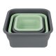 SILVERCREST® Faltbare Frischhaltedosen / Lunchbox, aus hitzebeständigem Silikon (Quadrat) - B-Ware sehr gut