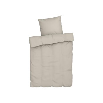 LIVARNO home Musselin-Bettwäsche, 155 x 220 cm (Beige) - B-Ware sehr gut