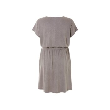 esmara® Damen Leinenkleid, in moderner Midilänge (Taupe, XL(48/50)) - B-Ware neuwertig