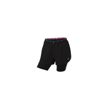 CRIVIT Damen Funktionsshorts, mit praktischer Handytasche (Schwarz, XS(32/34)) - B-Ware neuwertig
