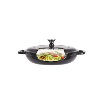 SILVERCREST® Gusseisenservierpfanne 30cm / 3,7 Liter (Schwarz) - B-Ware neuwertig
