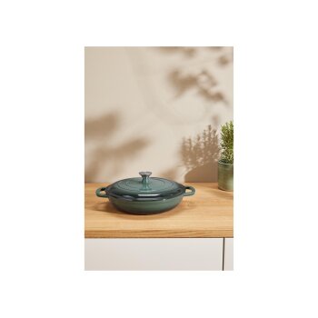 SILVERCREST® Gusseisenservierpfanne 30cm / 3,7 Liter (Grün) - B-Ware sehr gut