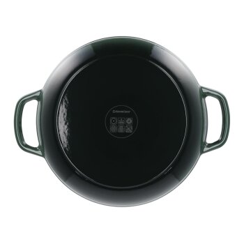 SILVERCREST® Gusseisenservierpfanne 30cm / 3,7 Liter (Grün) - B-Ware sehr gut