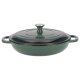 SILVERCREST® Gusseisenservierpfanne 30cm / 3,7 Liter (Grün) - B-Ware sehr gut