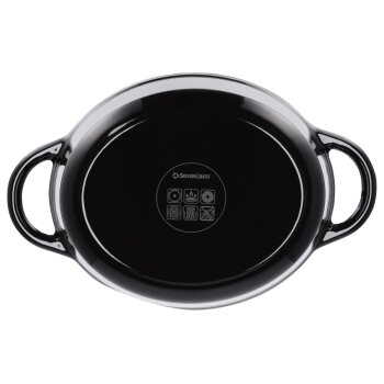 SILVERCREST® Bräter Gusseisen 25 cm / 3,0 Liter (Schwarz) - B-Ware sehr gut
