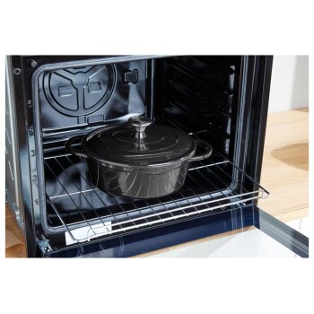 SILVERCREST® Bräter Gusseisen 25 cm / 3,0 Liter (Schwarz) - B-Ware sehr gut