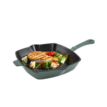 SILVERCREST® Premium-Gusseisen-Grillpfanne, Ø 24 cm - B-Ware