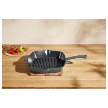 SILVERCREST® Premium-Gusseisen-Grillpfanne, Ø 24 cm - B-Ware