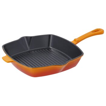 SILVERCREST® Premium-Gusseisen-Grillpfanne, Ø 24 cm - B-Ware
