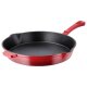 SILVERCREST® Pfanne Gusseisen 30 cm mit Ausgießer (Rot) - B-Ware neuwertig