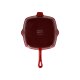 SILVERCREST® Premium-Gusseisengrillpfanne 24 cm, für alle Herdarten (Rot) - B-Ware sehr gut