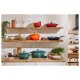 SILVERCREST® Premium-Gusseisengrillpfanne 24 cm, für alle Herdarten (Rot) - B-Ware sehr gut