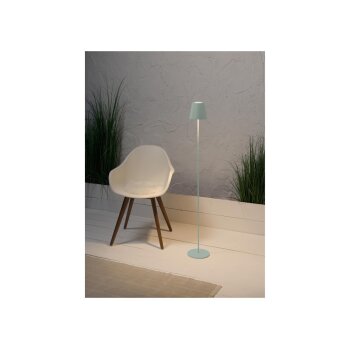 LIVARNO home LED-Akku-Stehleuchte, mit USB und Touchdimmer, mint - B-Ware sehr gut
