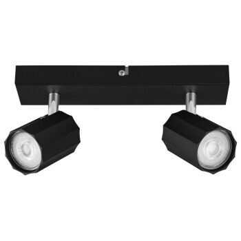 LIVARNO home Wand-/Deckenleuchte, neig- und schwenkbare Spots (Schwarz) - B-Ware neuwertig