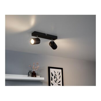LIVARNO home Wand-/Deckenleuchte, neig- und schwenkbare Spots (Schwarz) - B-Ware neuwertig