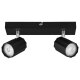 LIVARNO home Wand-/Deckenleuchte, neig- und schwenkbare Spots (Schwarz) - B-Ware neuwertig