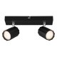 LIVARNO home Wand-/Deckenleuchte, neig- und schwenkbare Spots (Schwarz) - B-Ware neuwertig