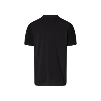 LIVERGY® Herren Feinstrick-Poloshirt, aus weichem Strukturstrick (Schwarz, L (52/54)) - B-Ware neuwertig