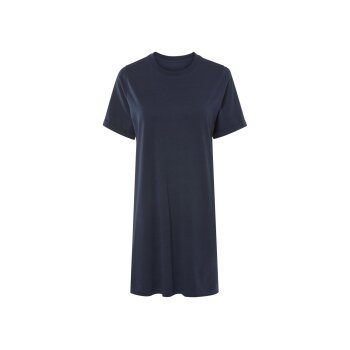 esmara® Damen Kleid, mit umgeschlagenen Ärmeln (Navy, L(44/46)) - B-Ware neuwertig