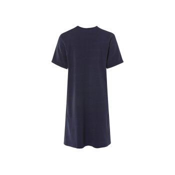 esmara® Damen Kleid, mit umgeschlagenen Ärmeln (Navy, L(44/46)) - B-Ware neuwertig