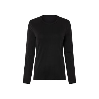 esmara® Damen Langarmshirt, 2 Stück, mit Baumwolle (Streifen/weiß/schwarz, S(36/38)) - B-Ware neuwertig