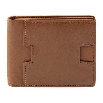 LIVERGY® Herren Magic Wallet \ Leder-Geldbörse aus Leder (Braun) - B-Ware neuwertig