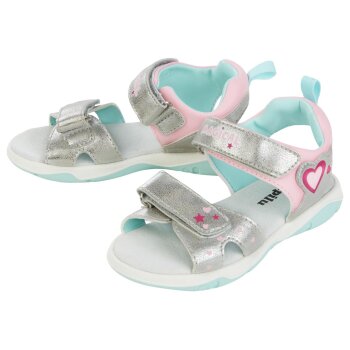 lupilu® Kleinkinder Sandale mit verstellbaren Klettverschlüssen (Silber, 29) - B-Ware sehr gut