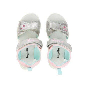 lupilu® Kleinkinder Sandale mit verstellbaren Klettverschlüssen (Silber, 29) - B-Ware sehr gut