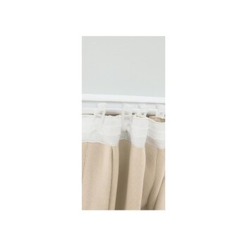 LIVARNO home Vorhangschal, 2 Stück, abdunkelnd (Beige) - B-Ware sehr gut