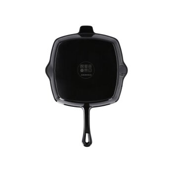 SILVERCREST® Premium-Gusseisen-Grillpfanne, Ø 24 cm (Schwarz) - B-Ware sehr gut