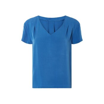 esmara® Damen Bluse, mit V-Ausschnitt (Blau, 42) - B-Ware neuwertig