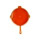 SILVERCREST® Pfanne Gusseisen 30 cm mit Ausgießer (Orange) - B-Ware sehr gut