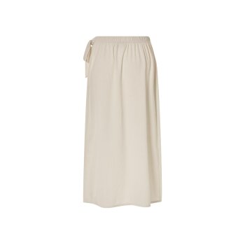 esmara® Damen Wickelrock, mit angenehm weicher Crinkle-Struktur (Creme, S (36/38)) - B-Ware neuwertig