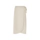 esmara® Damen Wickelrock, mit angenehm weicher Crinkle-Struktur (Creme, S (36/38)) - B-Ware neuwertig